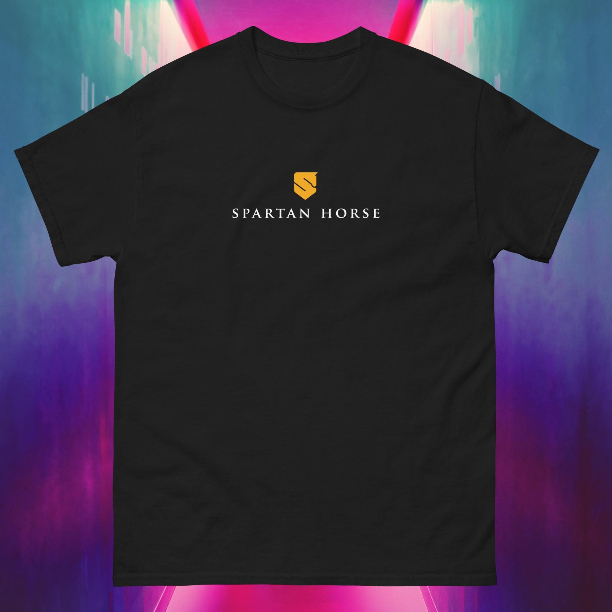 Spartan v1. Logo, Black T-Shirt