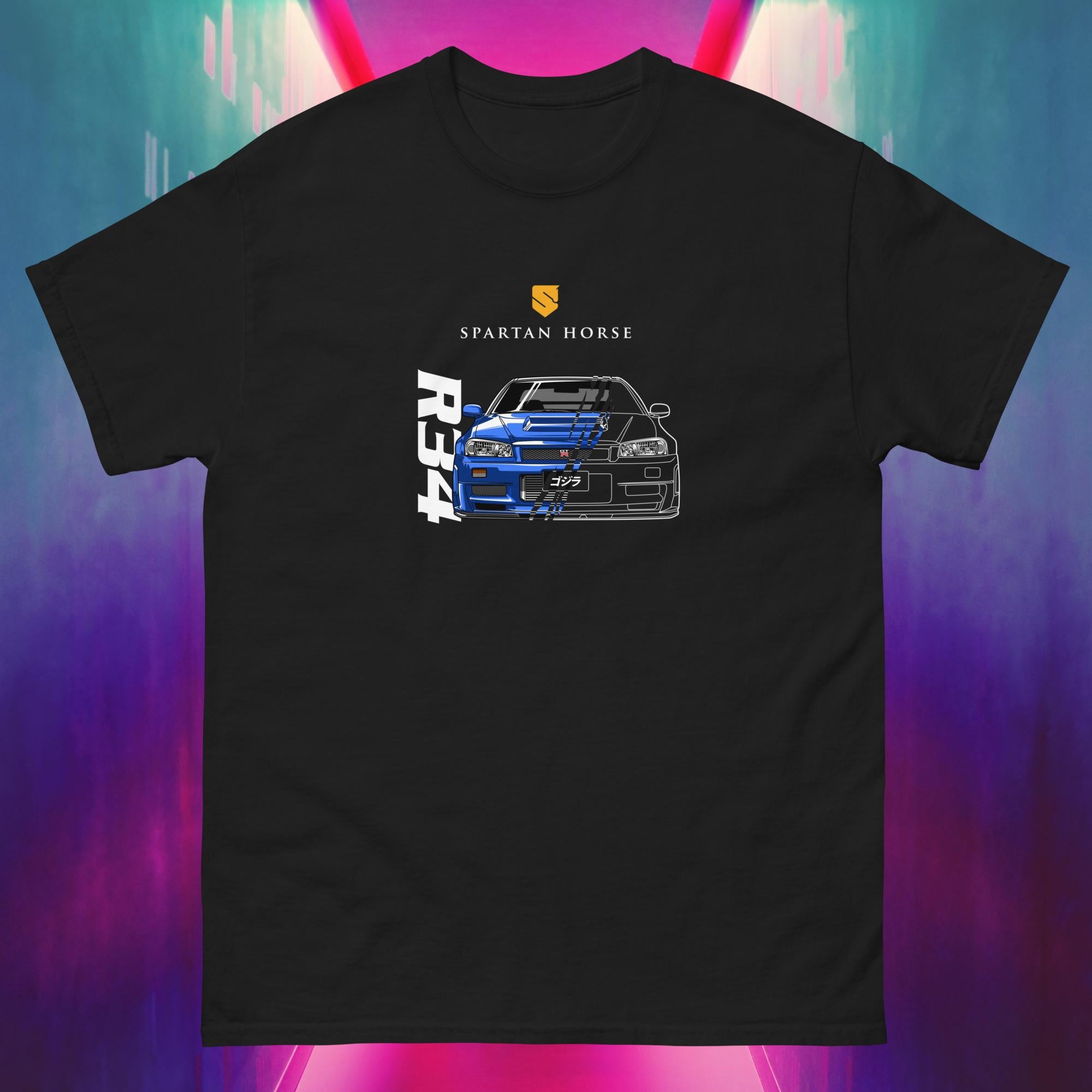 R34 v3. GT-R, Black T-Shirt